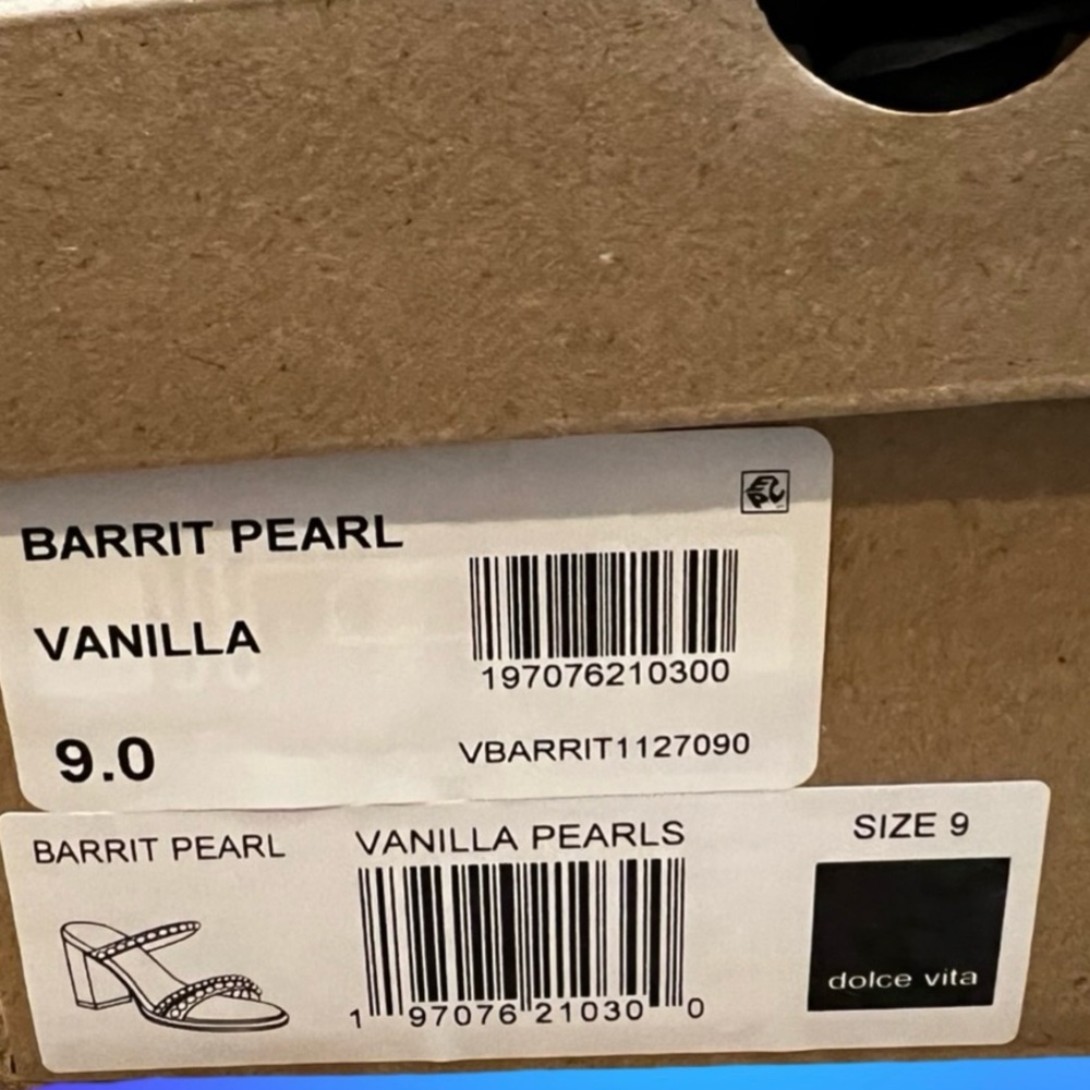 EUC DOLCE VITA BARRIT PEARL HEELS - WOMEN'S 9 - Picture 13 of 13